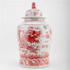 Danny's Fine Porcelain Home Decor Danny's Fine Porcelain Temple Jar Light Red Dragon 51125