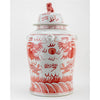 Danny's Fine Porcelain Home Decor Danny's Fine Porcelain Temple Jar Light Red Dragon 51125