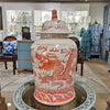 Danny's Fine Porcelain Home Decor Danny's Fine Porcelain Temple Jar Light Red Dragon 51125