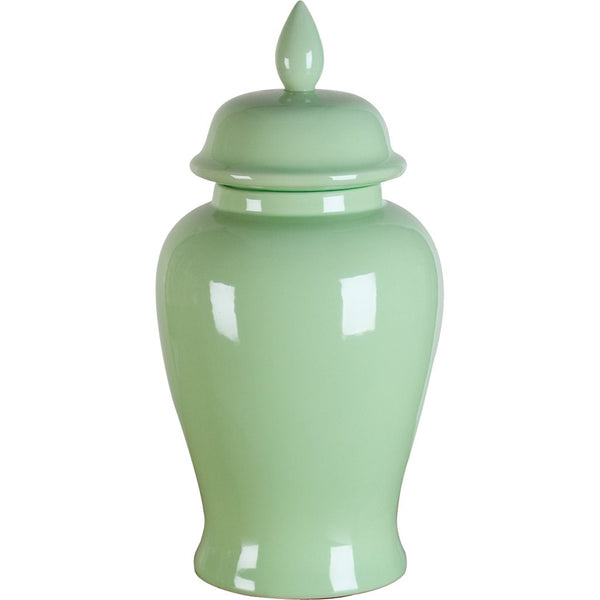 Danny's Fine Porcelain Home Decor Danny's Fine Porcelain Temple Jar-Lime Green