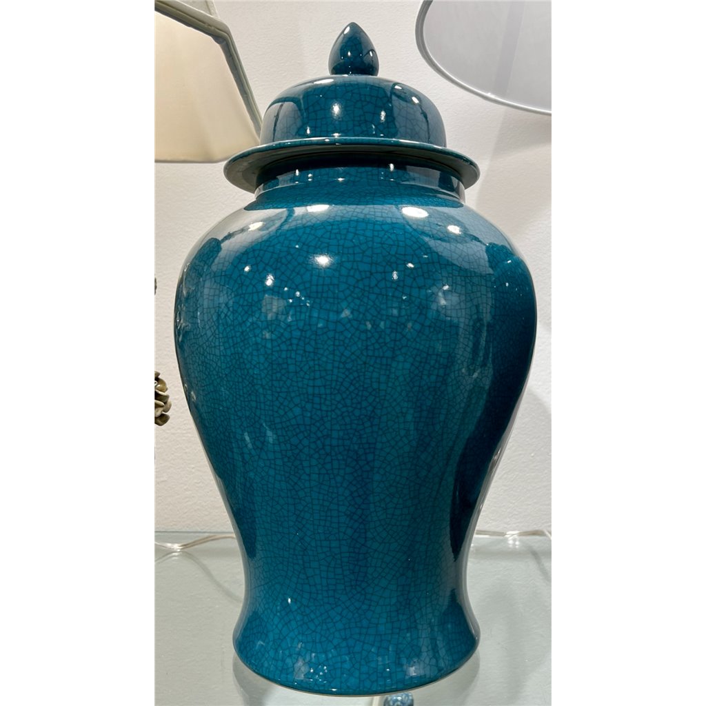 Danny's Fine Porcelain Home Decor Danny's Fine Porcelain Temple Jar - Peacock Green