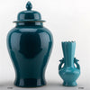 Danny's Fine Porcelain Home Decor Danny's Fine Porcelain Temple Jar - Peacock Green