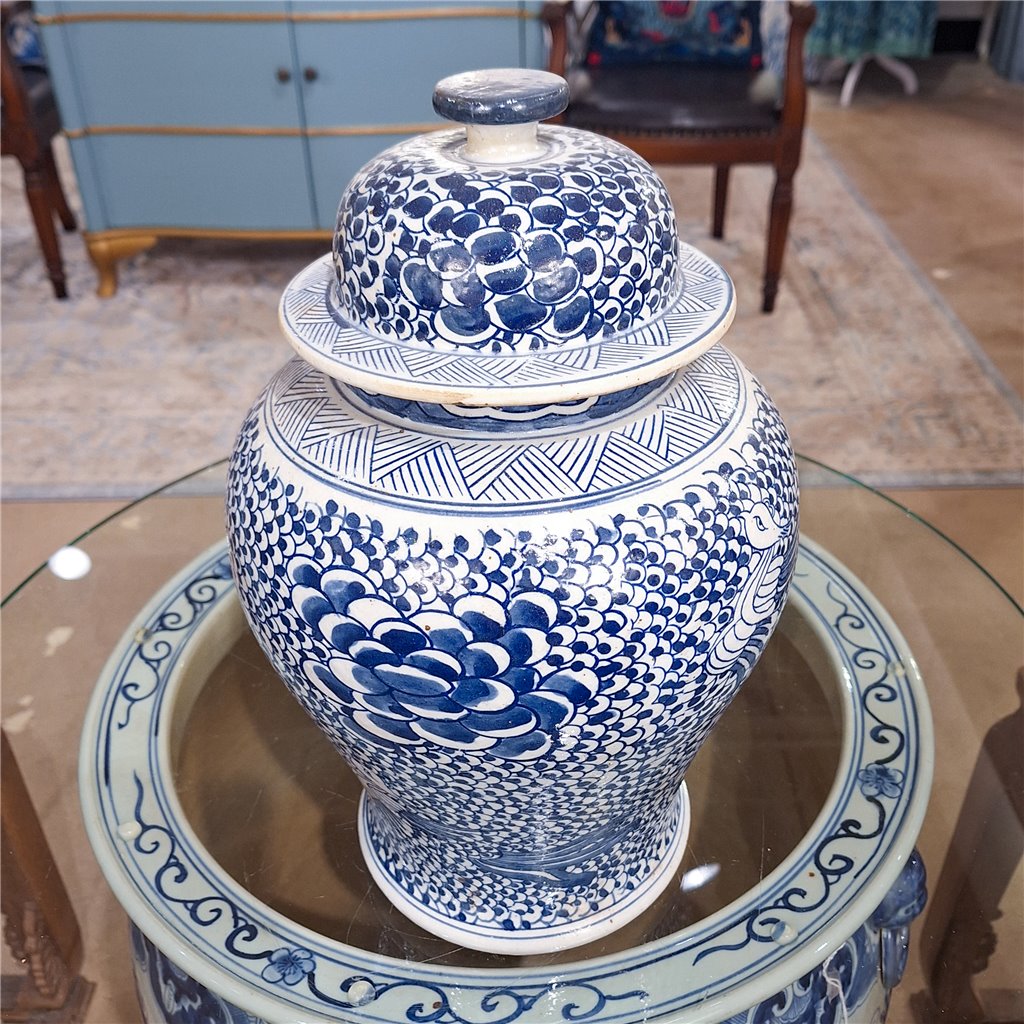 Danny's Fine Porcelain Home Decor Danny's Fine Porcelain Temple Jar - Phoenix 50859