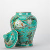 Danny's Fine Porcelain Home Decor Danny's Fine Porcelain Temple Jar Teal Green Scenery