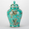 Danny's Fine Porcelain Home Decor Danny's Fine Porcelain Temple Jar Teal Green Scenery