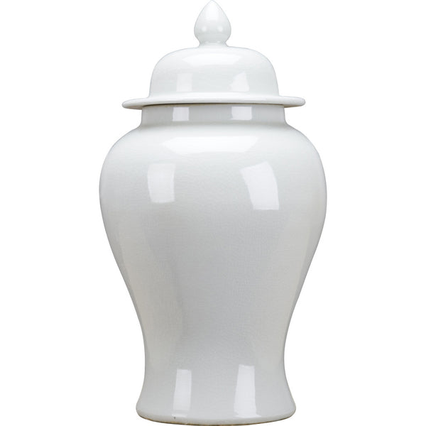 Danny's Fine Porcelain Home Decor Danny's Fine Porcelain Temple Jar -White Crackle