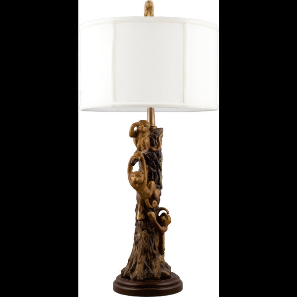 Danny's Fine Porcelain Lighting Danny's Fine Porcelain Three Monkeys Lamp PLM53