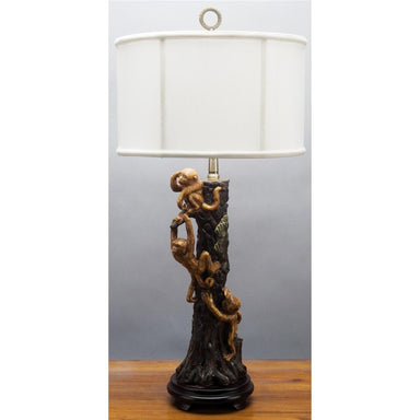 Danny's Fine Porcelain Lighting Danny's Fine Porcelain Three Monkeys Lamp PLM53