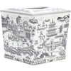 Danny's Fine Porcelain Home Decor Danny's Fine Porcelain Tissue Box - Black and White Willow