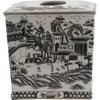 Danny's Fine Porcelain Home Decor Danny's Fine Porcelain Tissue Box - Black and White Willow