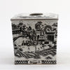 Danny's Fine Porcelain Home Decor Danny's Fine Porcelain Tissue Box - Black and White Willow
