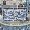 Danny's Fine Porcelain Home Decor Danny's Fine Porcelain Tray with Bronze Dragonfly-Blue Willow