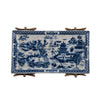 Danny's Fine Porcelain Home Decor Danny's Fine Porcelain Tray with Bronze Dragonfly-Blue Willow