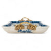Danny's Fine Porcelain Home Decor Danny's Fine Porcelain Tray with Bronze Handle - Songbird Garden