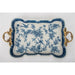 Danny's Fine Porcelain Home Decor Danny's Fine Porcelain Tray with Bronze Handle - Songbird Garden