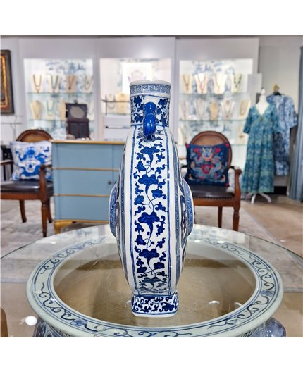 Danny's Fine Porcelain Home Decor Danny's Fine Porcelain Treasured Moon Vase - Blue & White