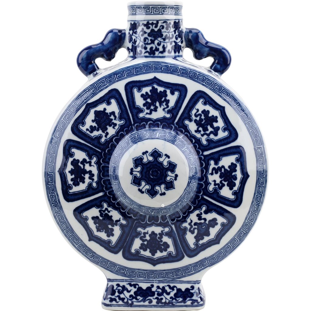 Danny's Fine Porcelain Home Decor Danny's Fine Porcelain Treasured Moon Vase - Blue & White