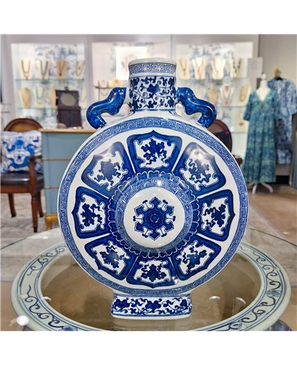 Danny's Fine Porcelain Home Decor Danny's Fine Porcelain Treasured Moon Vase - Blue & White
