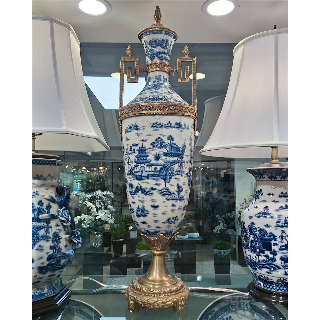 Danny's Fine Porcelain Home Decor Danny's Fine Porcelain Trophy Cup Std - Blue Willow 14266