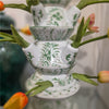 Danny's Fine Porcelain Home Decor Danny's Fine Porcelain Tulipere Vase-4 Tier-Green Flower