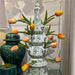 Danny's Fine Porcelain Home Decor Danny's Fine Porcelain Tulipere Vase-4 Tier-Green Flower