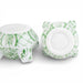 Danny's Fine Porcelain Home Decor Danny's Fine Porcelain Tulipere Vase-4 Tier-Green Flower