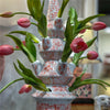 Danny's Fine Porcelain Home Decor Danny's Fine Porcelain Tulipere Vase-4 Tier-Pink Flower