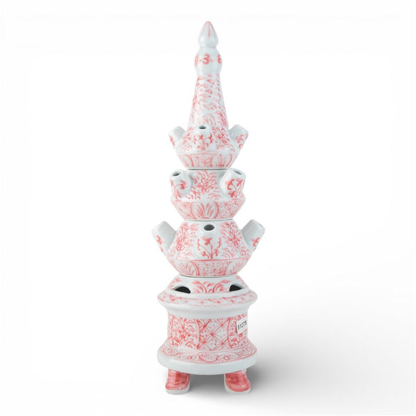 Danny's Fine Porcelain Home Decor Danny's Fine Porcelain Tulipere Vase-4 Tier-Pink Flower