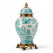 Danny's Fine Porcelain Home Decor Danny's Fine Porcelain Turquoise and White Willow Pattern Bronze Ormolu Temple Jar