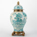 Danny's Fine Porcelain Home Decor Danny's Fine Porcelain Turquoise and White Willow Pattern Bronze Ormolu Temple Jar