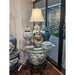 Danny's Fine Porcelain Home Decor Danny's Fine Porcelain Turquoise and White Willow Pattern Oval Shape Lidded Box
