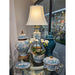 Danny's Fine Porcelain Home Decor Danny's Fine Porcelain Turquoise and White Willow Pattern Oval Shape Lidded Box