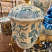Danny's Fine Porcelain Home Decor Danny's Fine Porcelain Turquoise and White Willow Pattern Oval Shape Lidded Box