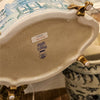 Danny's Fine Porcelain Home Decor Danny's Fine Porcelain Turquoise and White Willow Pattern Oval Shape Lidded Box