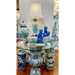 Danny's Fine Porcelain Home Decor Danny's Fine Porcelain Turquoise and White Willow Pattern Oval Shape Lidded Box