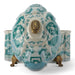 Danny's Fine Porcelain Home Decor Danny's Fine Porcelain Turquoise and White Willow Pattern Oval Shape Lidded Box