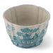 Danny's Fine Porcelain Home Decor Danny's Fine Porcelain Turquoise and White Willow Pattern Round Scallop Planter
