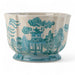 Danny's Fine Porcelain Home Decor Danny's Fine Porcelain Turquoise and White Willow Pattern Round Scallop Planter