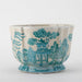 Danny's Fine Porcelain Home Decor Danny's Fine Porcelain Turquoise and White Willow Pattern Round Scallop Planter