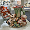 Danny's Fine Porcelain Home Decor Danny's Fine Porcelain Twin Bunny Carrot Vase