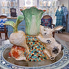 Danny's Fine Porcelain Home Decor Danny's Fine Porcelain Twin Bunny Carrot Vase