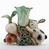 Danny's Fine Porcelain Home Decor Danny's Fine Porcelain Twin Bunny Carrot Vase