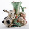 Danny's Fine Porcelain Home Decor Danny's Fine Porcelain Twin Bunny Carrot Vase