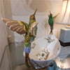 Danny's Fine Porcelain Home Decor Danny's Fine Porcelain Twin Hummingbird Basin - Singing Jasmine 61000