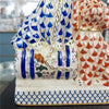 Danny's Fine Porcelain Home Decor Danny's Fine Porcelain Twin Spaniel Dogs with Drum – Blue & Red Fishnet