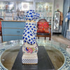 Danny's Fine Porcelain Home Decor Danny's Fine Porcelain Twin Spaniel Dogs with Drum – Blue & Red Fishnet