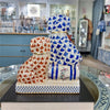 Danny's Fine Porcelain Home Decor Danny's Fine Porcelain Twin Spaniel Dogs with Drum – Blue & Red Fishnet