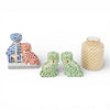 Danny's Fine Porcelain Home Decor Danny's Fine Porcelain Twin Spaniel Dogs with Drum – Blue & Red Fishnet
