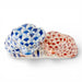 Danny's Fine Porcelain Home Decor Danny's Fine Porcelain Twin Spaniel Dogs with Drum – Blue & Red Fishnet