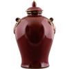 Danny's Fine Porcelain Home Decor Danny's Fine Porcelain Urn 16" H X 10"w Warrior Jar-Red